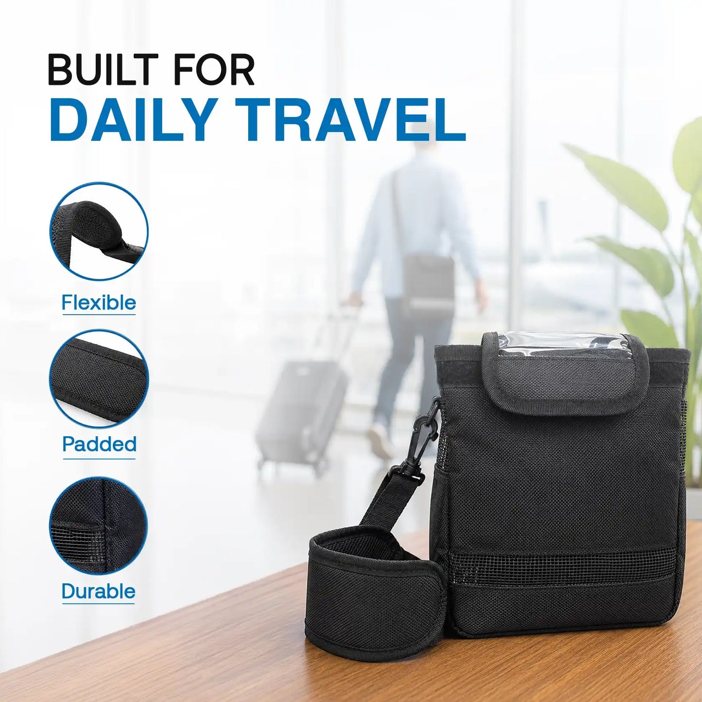 Protective Carrying Bag for 1-7L/Min Portable Oxygen Concentrator