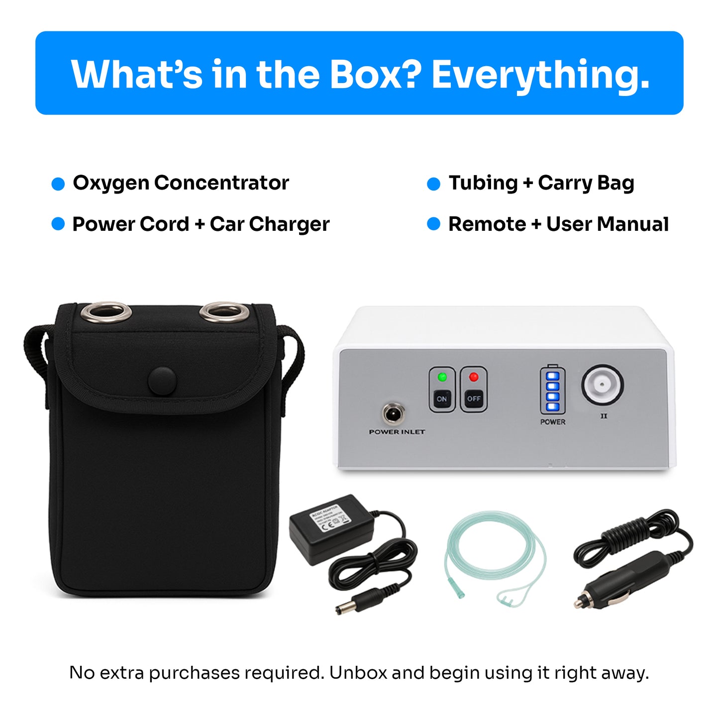 1-3L/min Smart Portable Oxygen Concentrator – Adjustable Flow & Tank-Free!