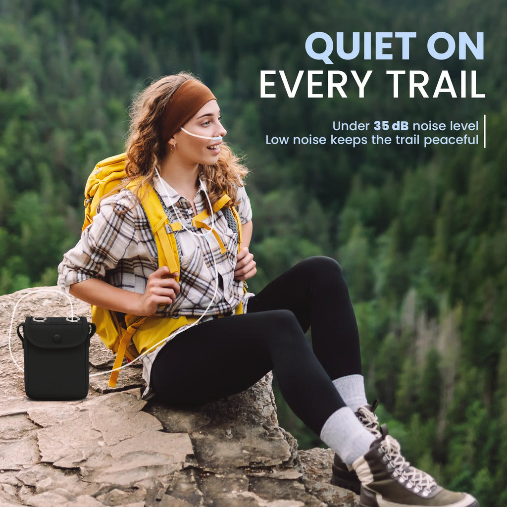 O2 Station Trail Buy 1-3L/Min Portable Oxygen Concentrator for Hiking, Trekking ...