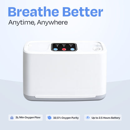 3 L/min Oxygen Concentrator – Lightweight, Quiet, and Travel Ready