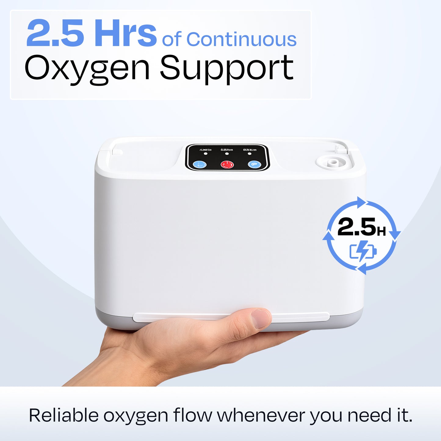 3 L/min Oxygen Concentrator – Lightweight, Quiet, and Travel Ready