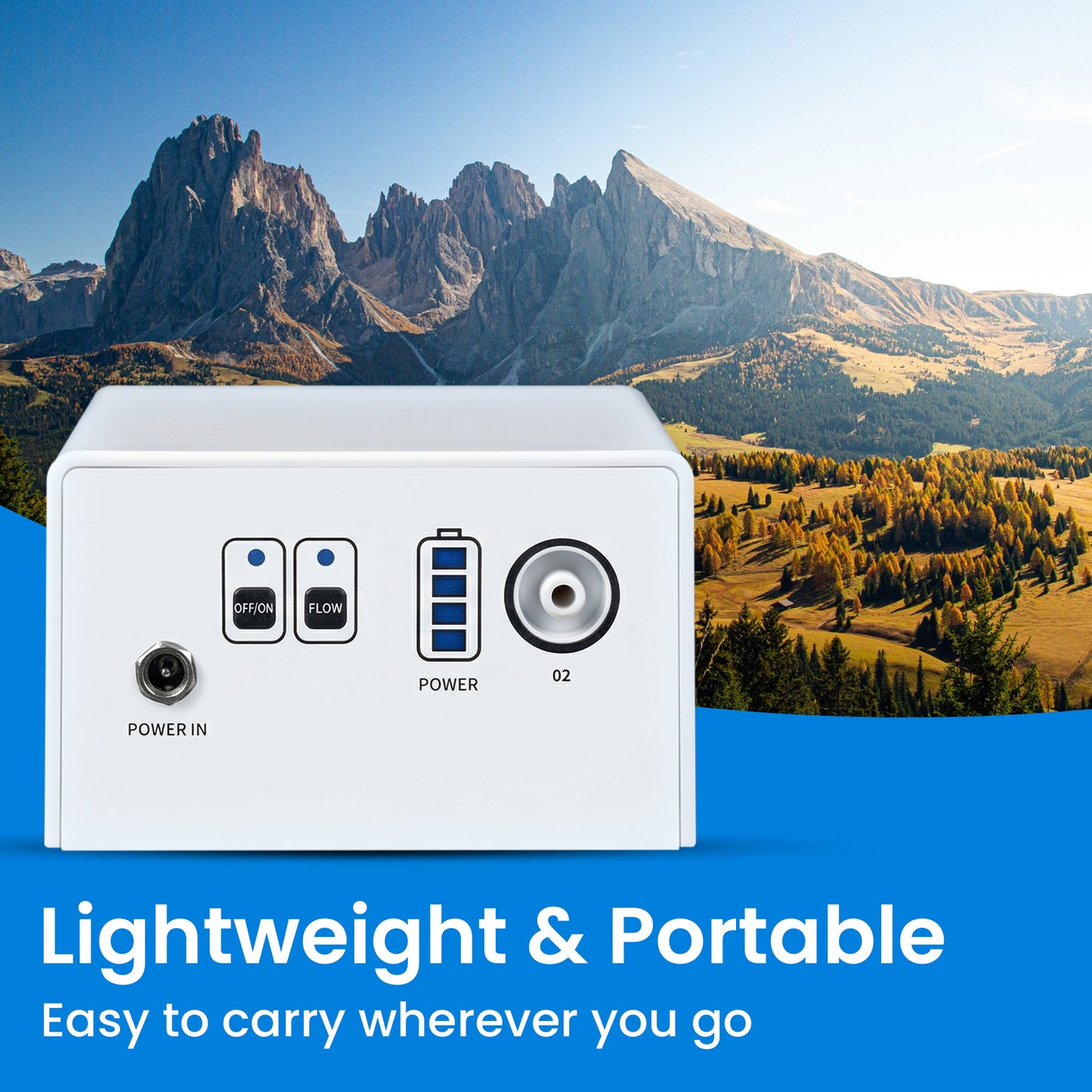 1-3L/Min Portable Oxygen Concentrator for Hiking, Trekking & Traveling