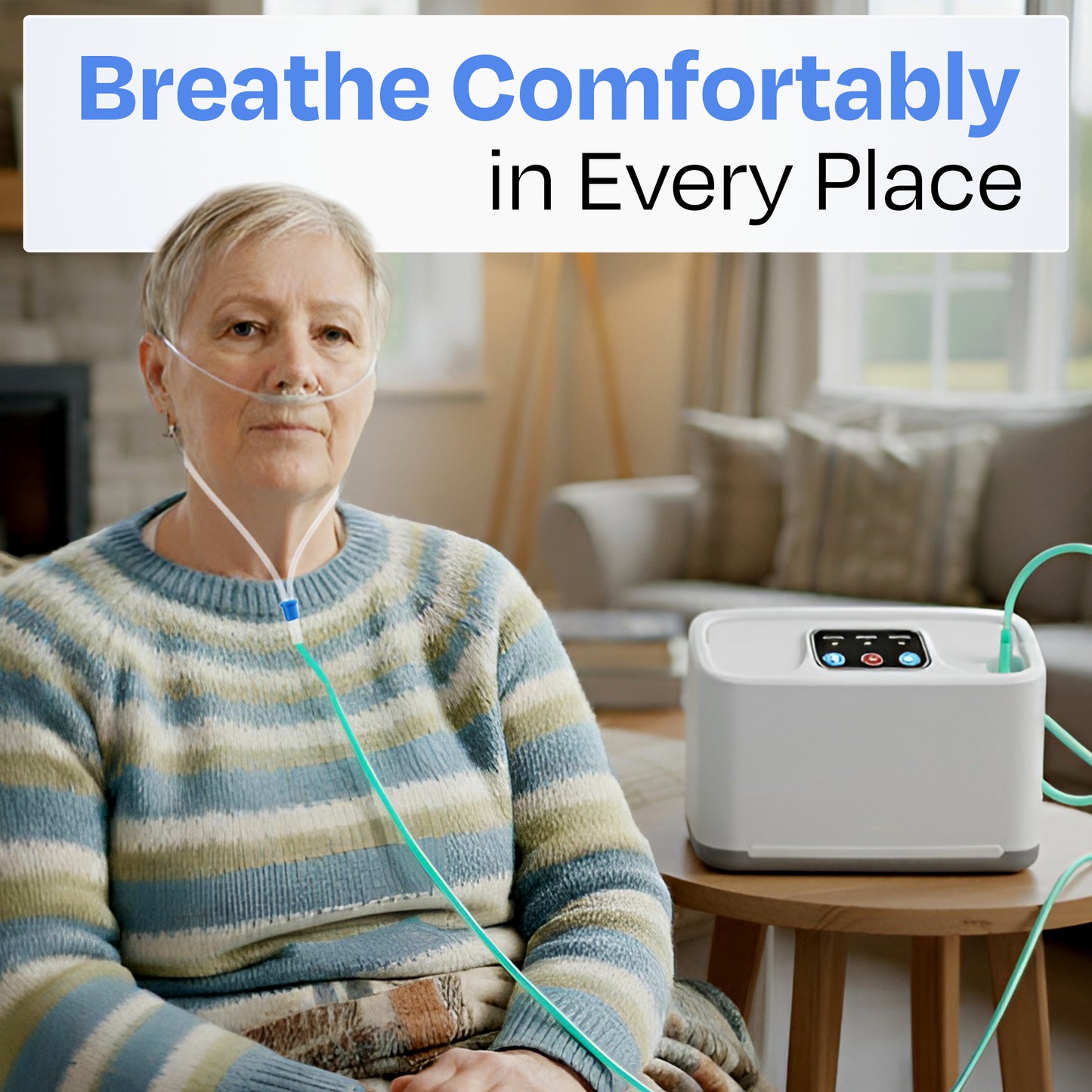 3 L/min Oxygen Concentrator – Lightweight, Quiet, and Travel Ready