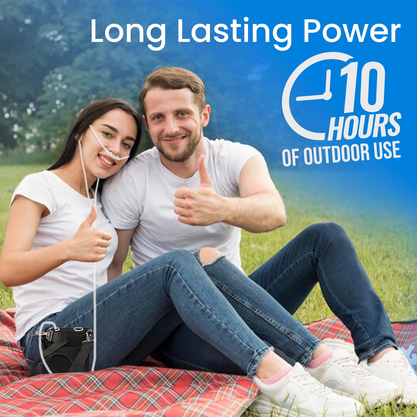 1-3L/Min Portable Oxygen Concentrator for Hiking, Trekking & Traveling