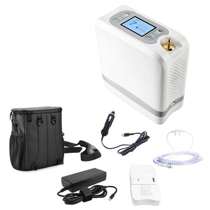 1-7L/Min Smart Portable Oxygen Concentrator |  Adjustable Flow, Tank-Free, 94% Oxygen Purity