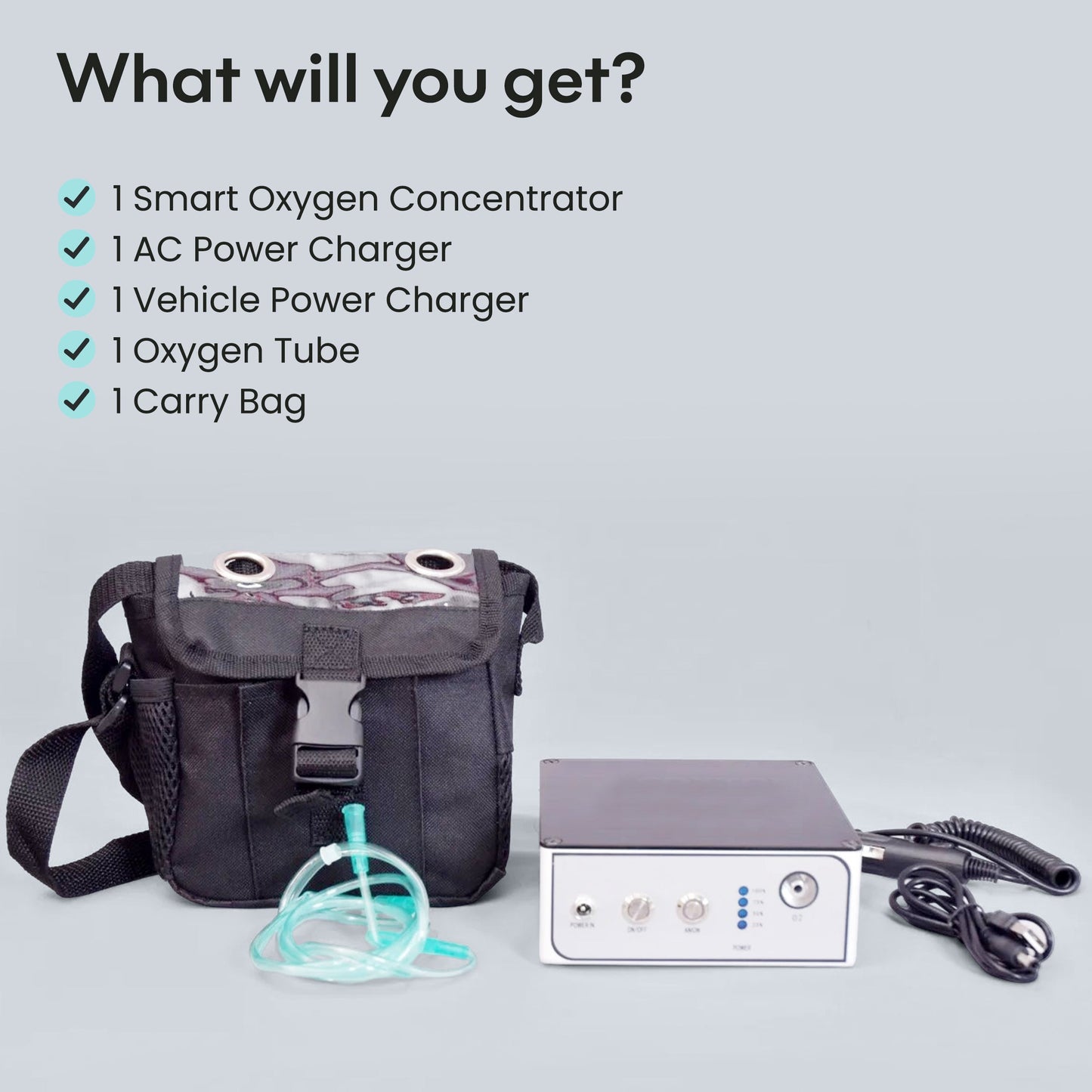 1-3L/min Smart Oxygen Concentrator – Compact & Tank-Free!