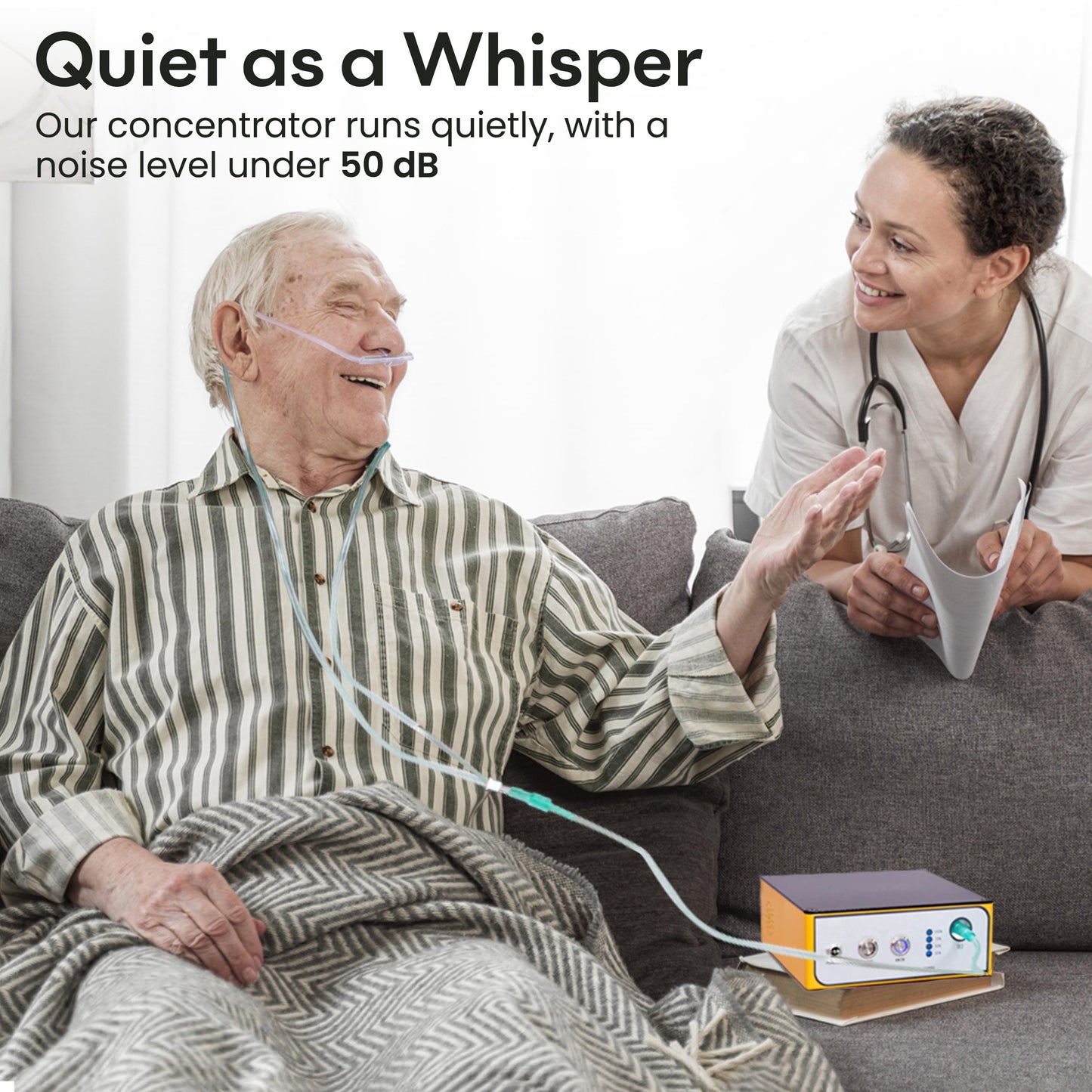 1-3L/min Smart Oxygen Concentrator – Compact & Tank-Free!