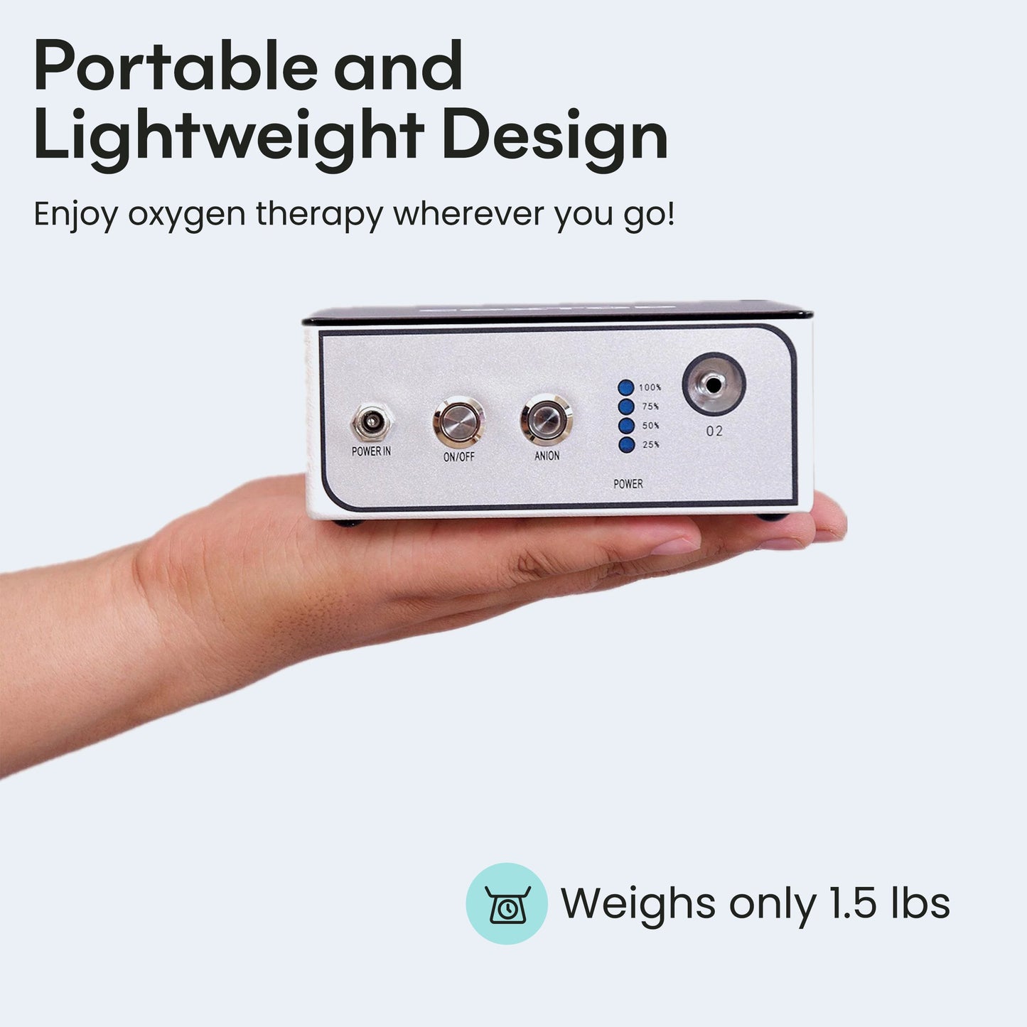 1-3L/min Smart Oxygen Concentrator – Compact & Tank-Free!